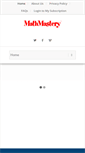 Mobile Screenshot of mathmastery.com